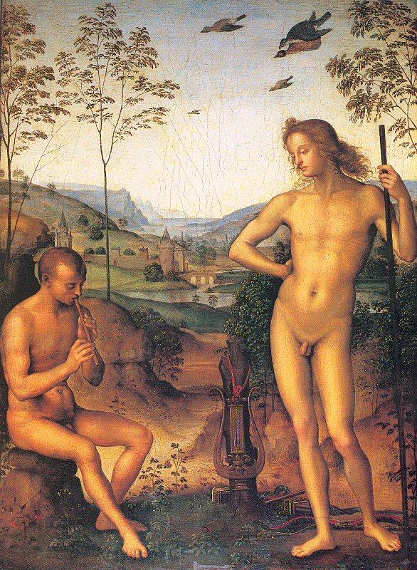 PERUGINO, Pietro Apollo and Marsyas